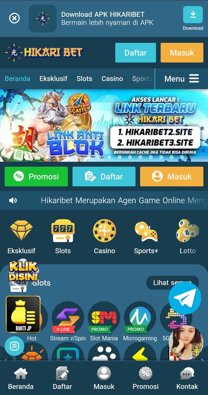 Login & Daftar Hikaribet